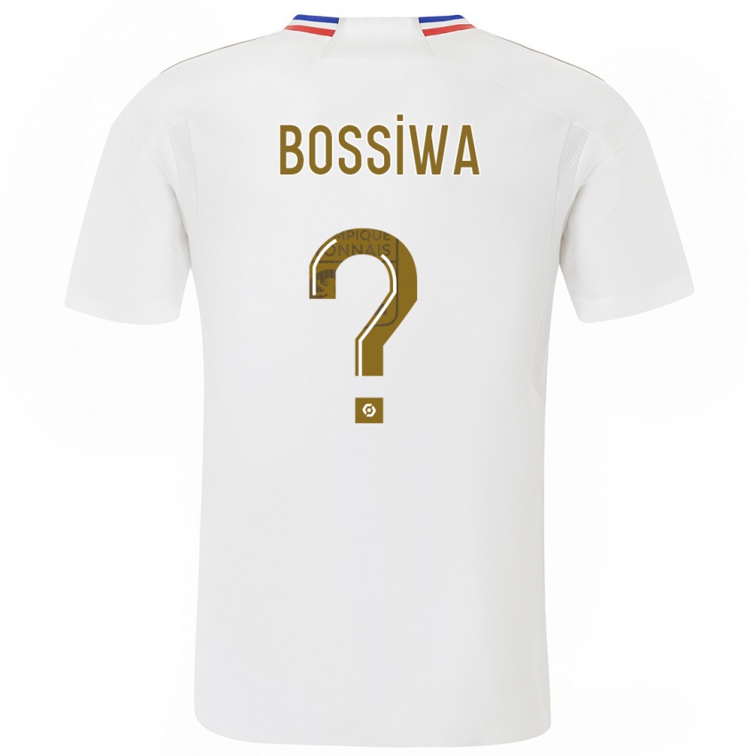 Gyermek Samuel Bossiwa #0 Fehér Hazai Jersey 2023/24 Mez Póló Ing