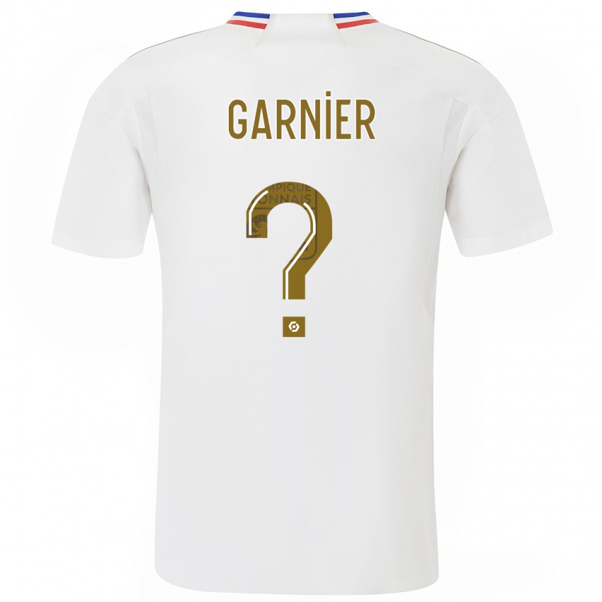 Gyermek Erawan Garnier #0 Fehér Hazai Jersey 2023/24 Mez Póló Ing