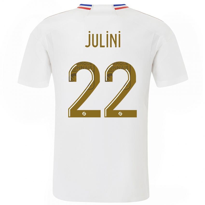 Gyermek Sally Julini #22 Fehér Hazai Jersey 2023/24 Mez Póló Ing