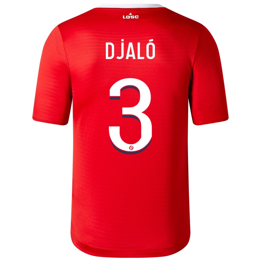 Gyermek Tiago Djaló #3 Piros Hazai Jersey 2023/24 Mez Póló Ing