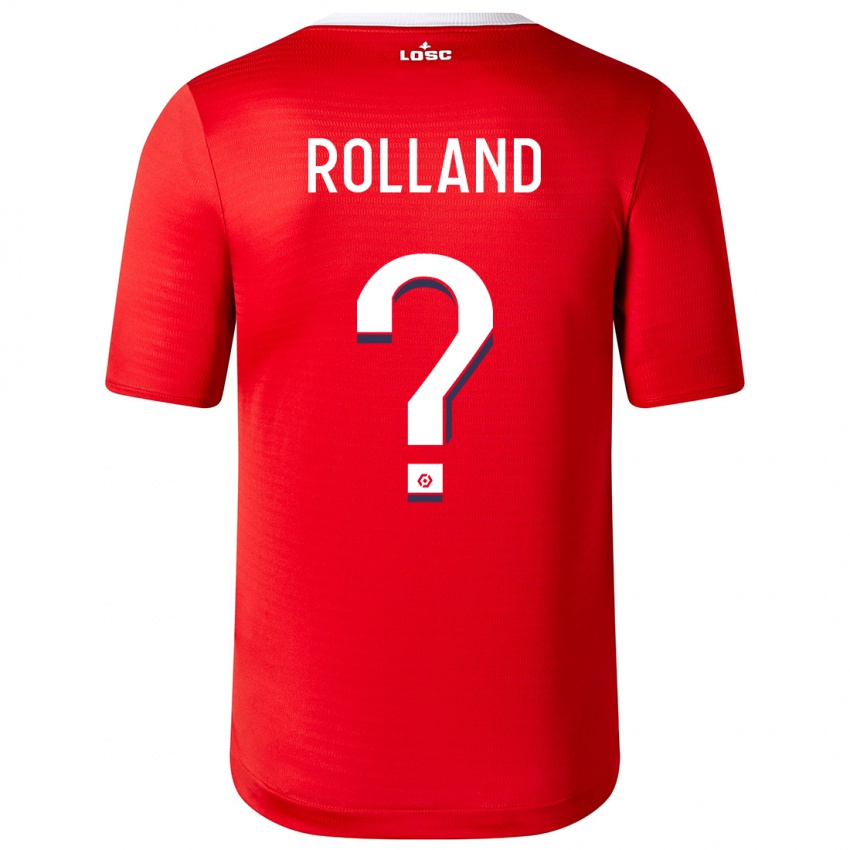 Gyermek Baptiste Rolland #0 Piros Hazai Jersey 2023/24 Mez Póló Ing