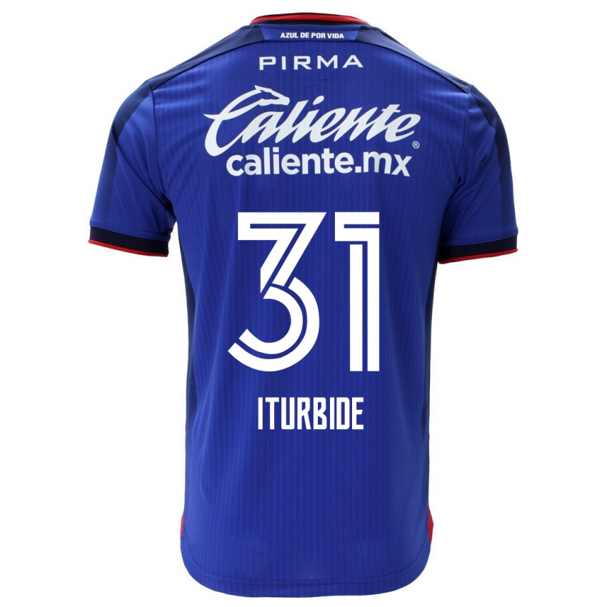 Gyermek Luis Iturbide #31 Kék Hazai Jersey 2023/24 Mez Póló Ing