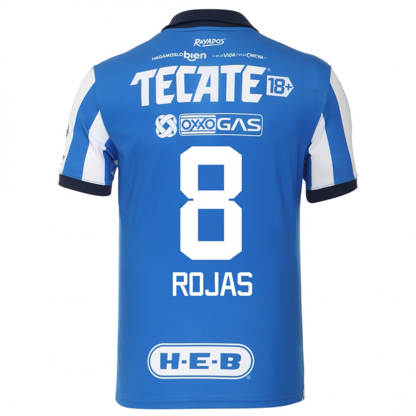 Gyermek Joao Rojas #8 Kék Fehér Hazai Jersey 2023/24 Mez Póló Ing