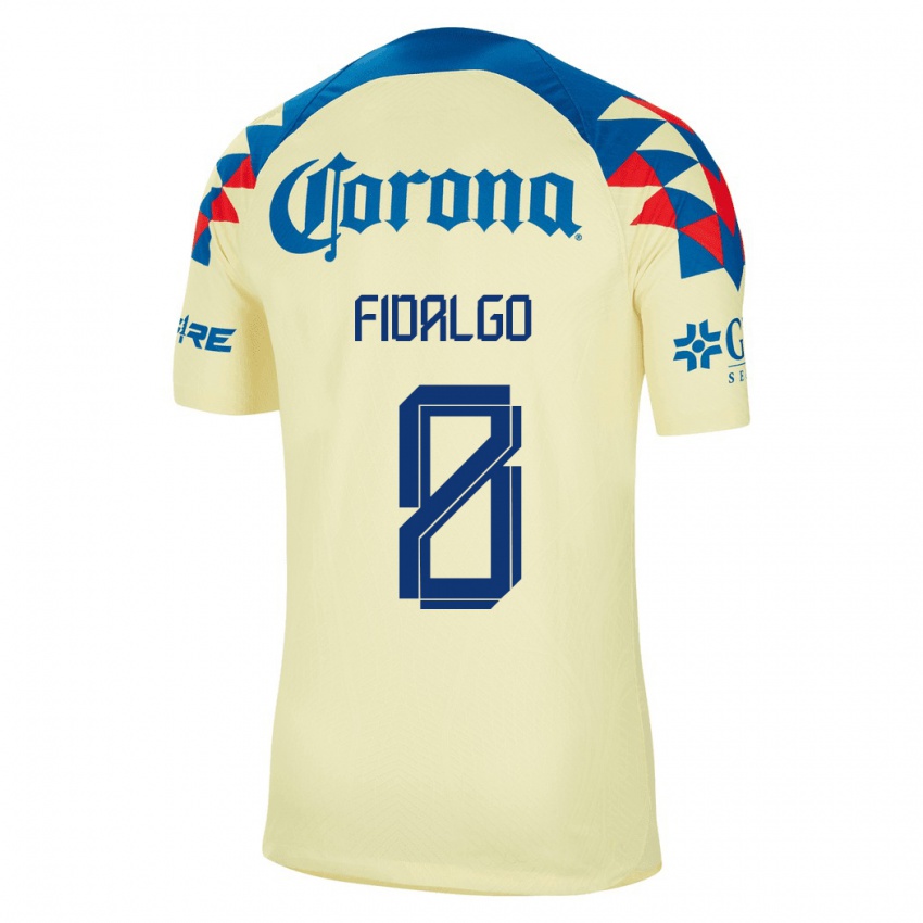 Gyermek Alvaro Fidalgo #8 Sárga Hazai Jersey 2023/24 Mez Póló Ing