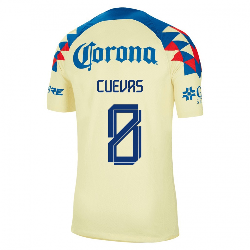 Gyermek Casandra Cuevas #8 Sárga Hazai Jersey 2023/24 Mez Póló Ing