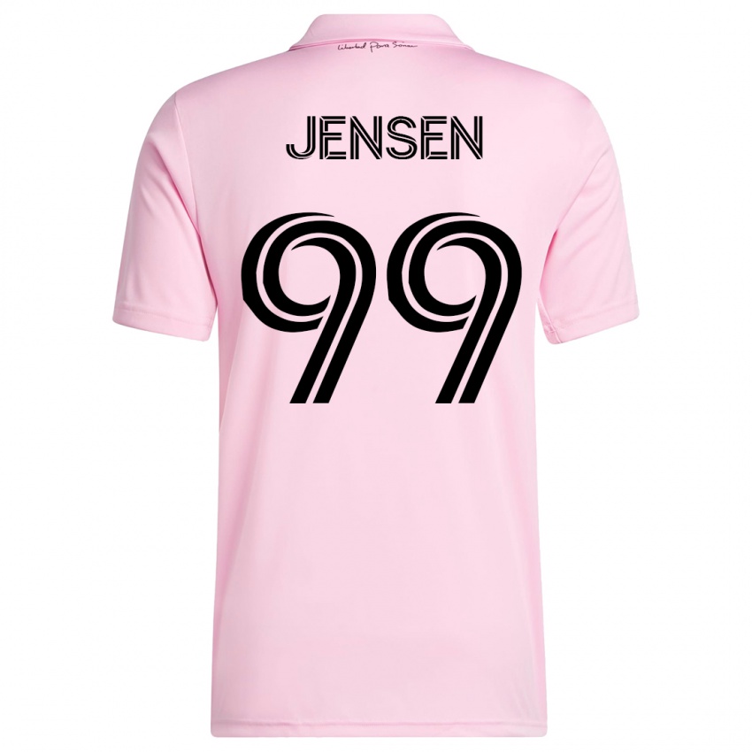 Gyermek Cole Jensen #99 Rózsaszín Hazai Jersey 2023/24 Mez Póló Ing
