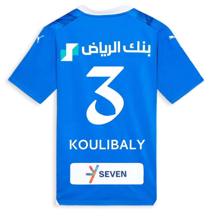 Gyermek Kalidou Koulibaly #3 Kék Hazai Jersey 2023/24 Mez Póló Ing