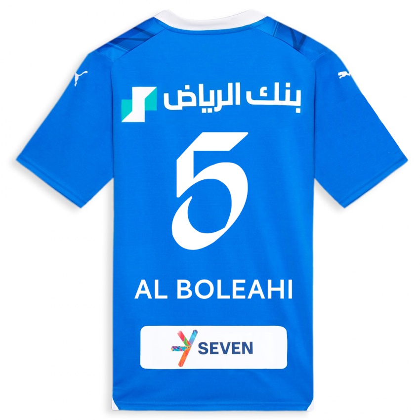 Gyermek Ali Al-Boleahi #5 Kék Hazai Jersey 2023/24 Mez Póló Ing