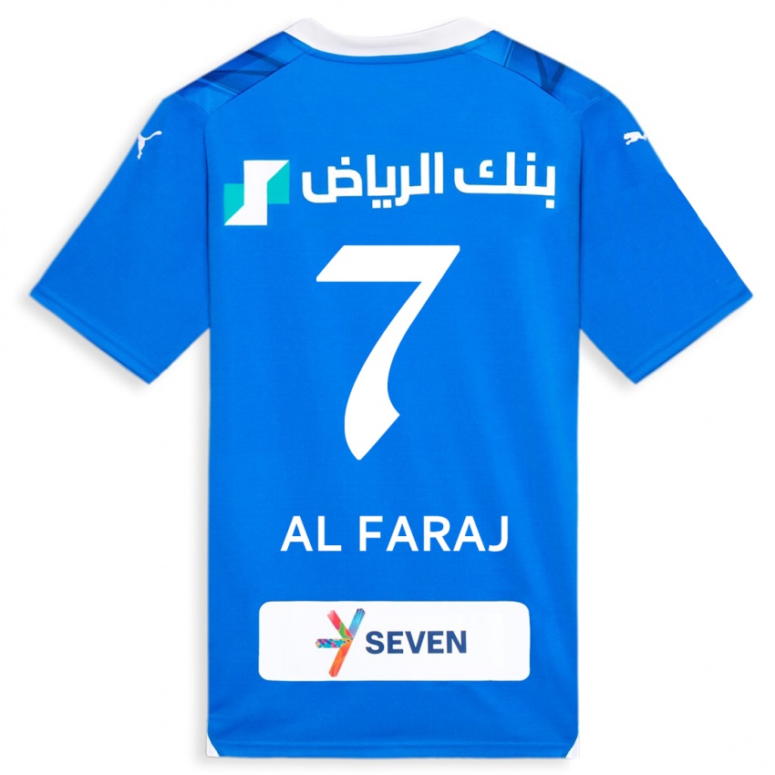 Gyermek Salman Al-Faraj #7 Kék Hazai Jersey 2023/24 Mez Póló Ing