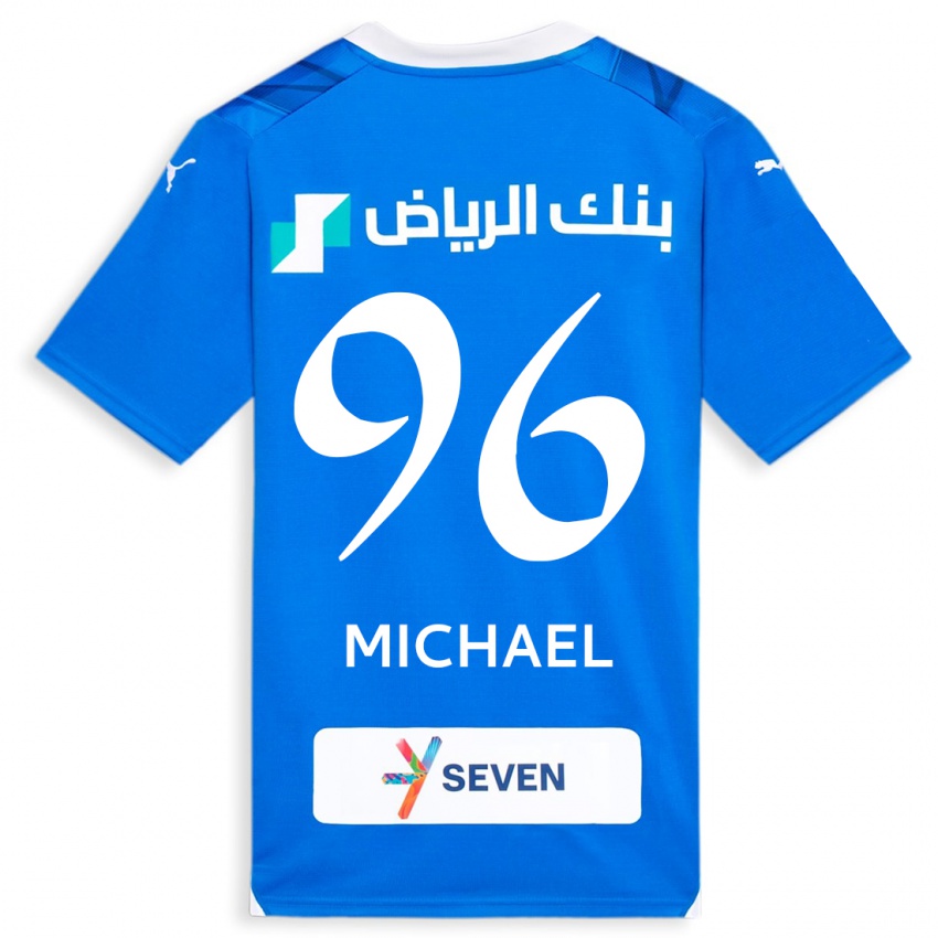 Gyermek Michael #96 Kék Hazai Jersey 2023/24 Mez Póló Ing