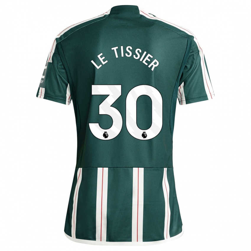 Gyermek Maya Le Tissier #30 Sötétzöld Idegenbeli Jersey 2023/24 Mez Póló Ing