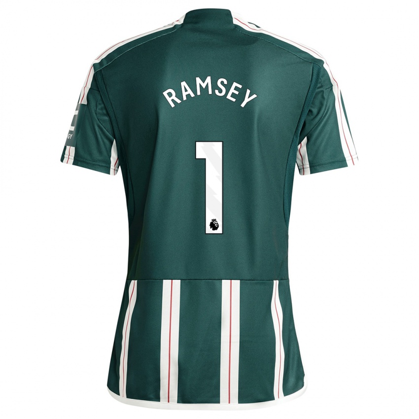 Gyermek Emily Ramsey #1 Sötétzöld Idegenbeli Jersey 2023/24 Mez Póló Ing