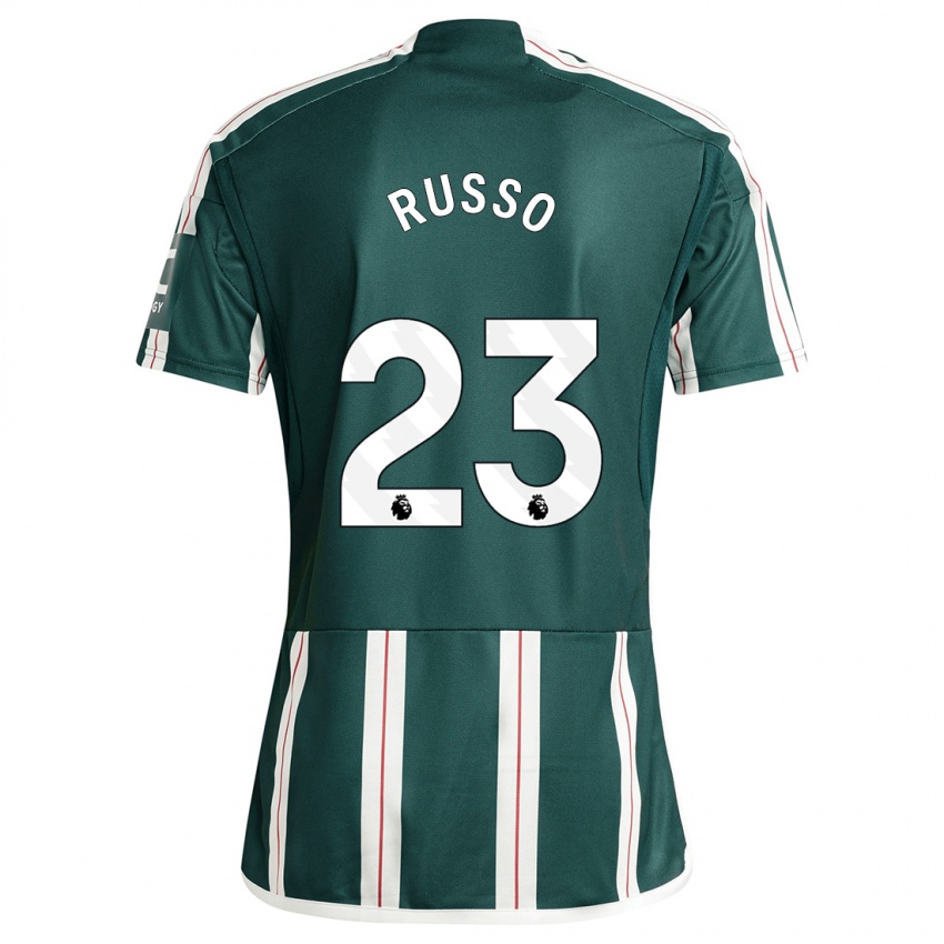 Gyermek Alessia Russo #23 Sötétzöld Idegenbeli Jersey 2023/24 Mez Póló Ing