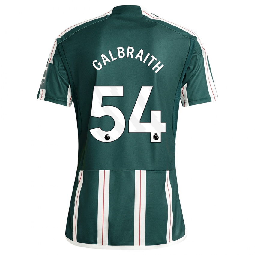 Gyermek Ethan Galbraith #54 Sötétzöld Idegenbeli Jersey 2023/24 Mez Póló Ing