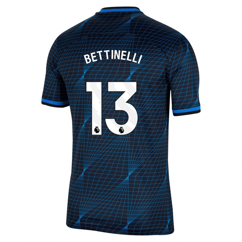 Gyermek Marcus Bettinelli #13 Sötétkék Idegenbeli Jersey 2023/24 Mez Póló Ing