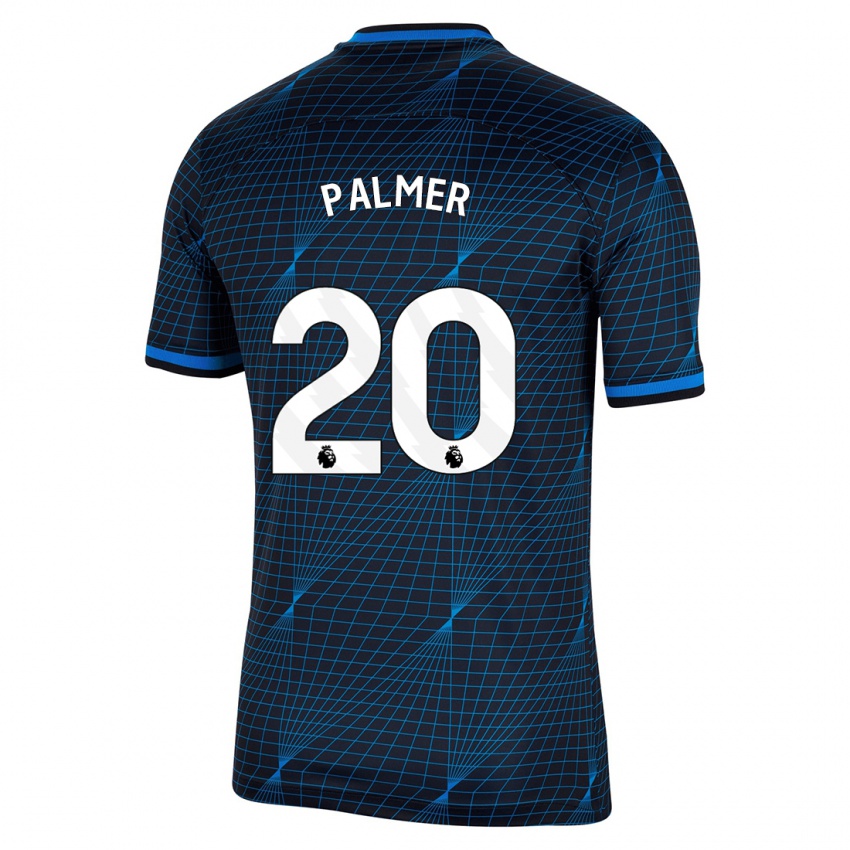 Gyermek Cole Palmer #20 Sötétkék Idegenbeli Jersey 2023/24 Mez Póló Ing