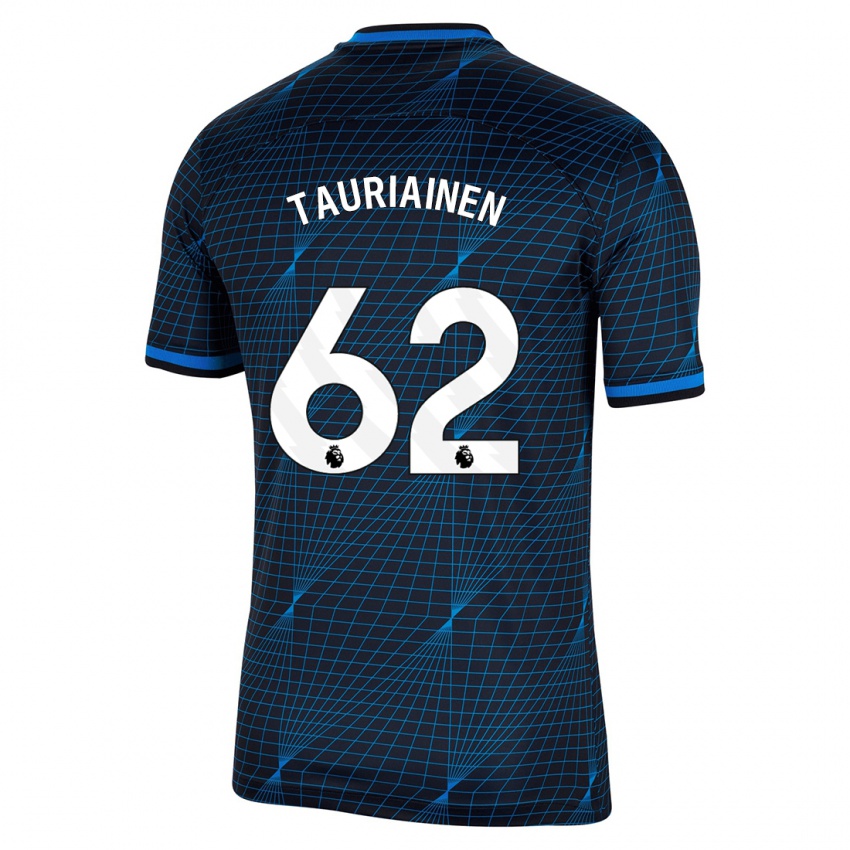 Gyermek Jimi Tauriainen #62 Sötétkék Idegenbeli Jersey 2023/24 Mez Póló Ing