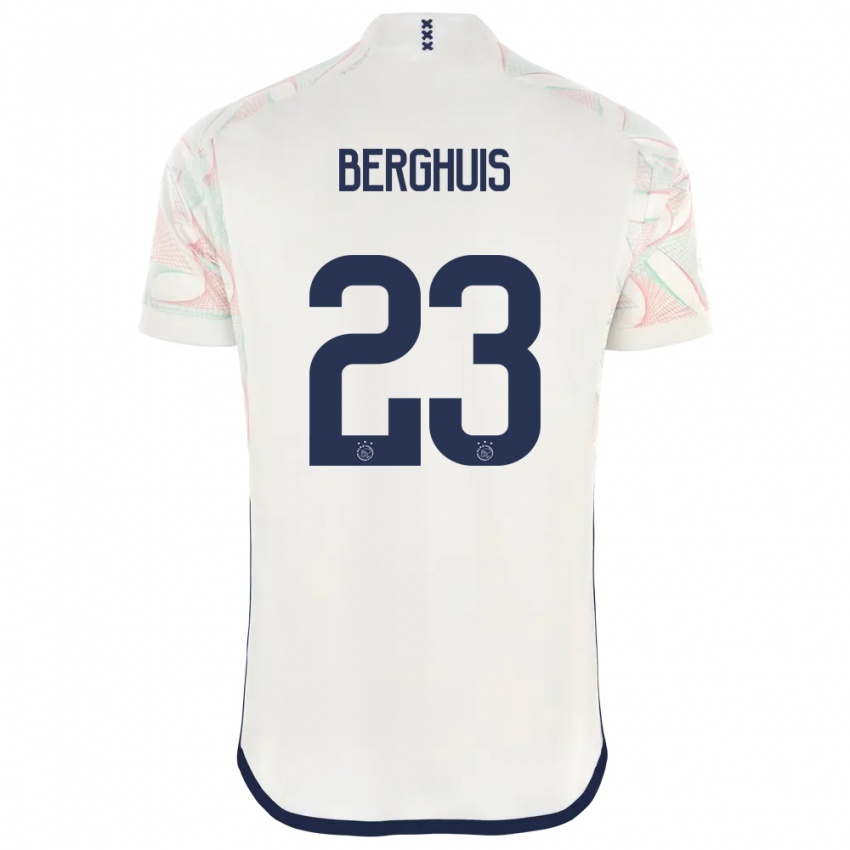 Gyermek Steven Berghuis #23 Fehér Idegenbeli Jersey 2023/24 Mez Póló Ing