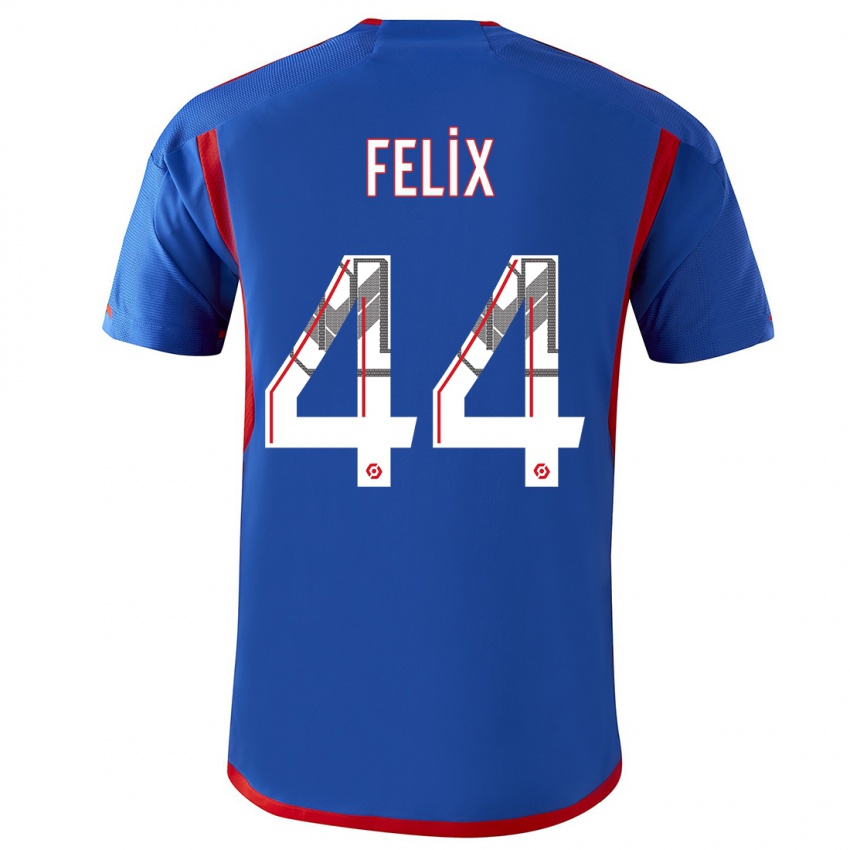 Gyermek Marley Felix #44 Kék Piros Idegenbeli Jersey 2023/24 Mez Póló Ing