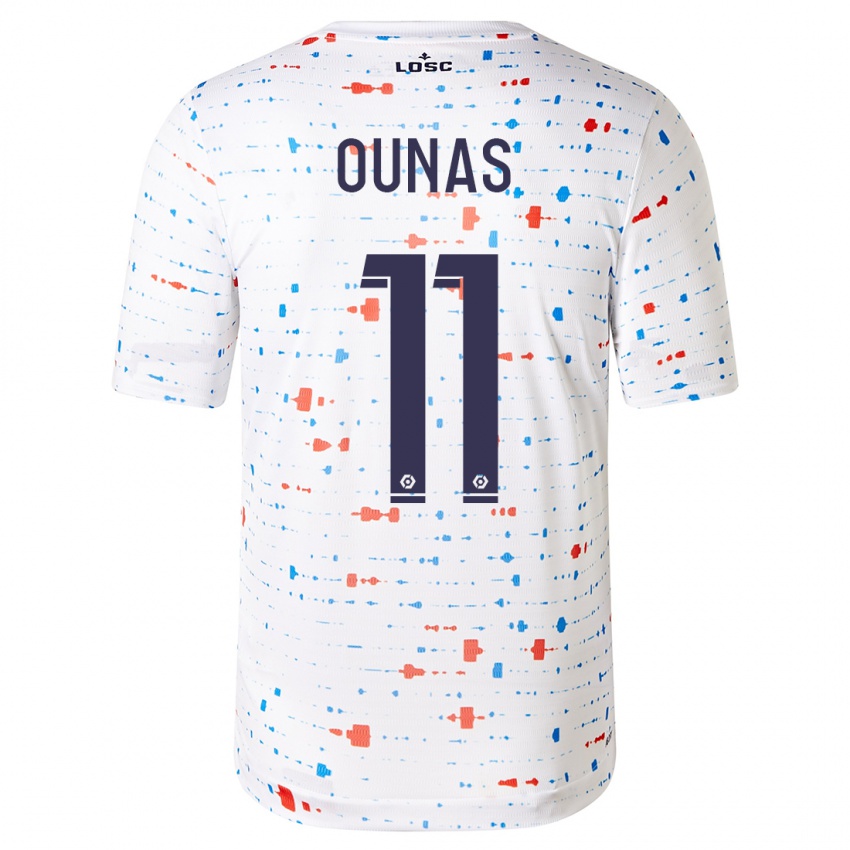 Gyermek Adam Ounas #11 Fehér Idegenbeli Jersey 2023/24 Mez Póló Ing