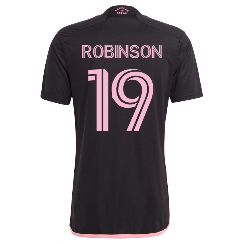 Gyermek Robbie Robinson #19 Fekete Idegenbeli Jersey 2023/24 Mez Póló Ing