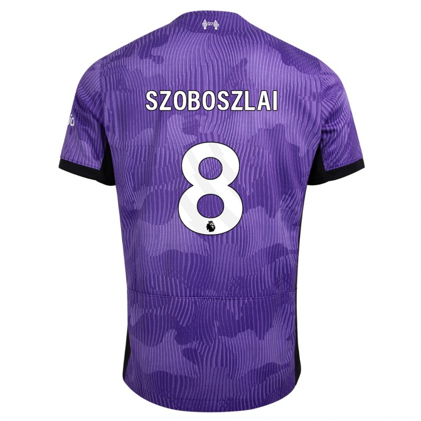 Gyermek Dominik Szoboszlai #8 Lila Harmadik Számú Jersey 2023/24 Mez Póló Ing