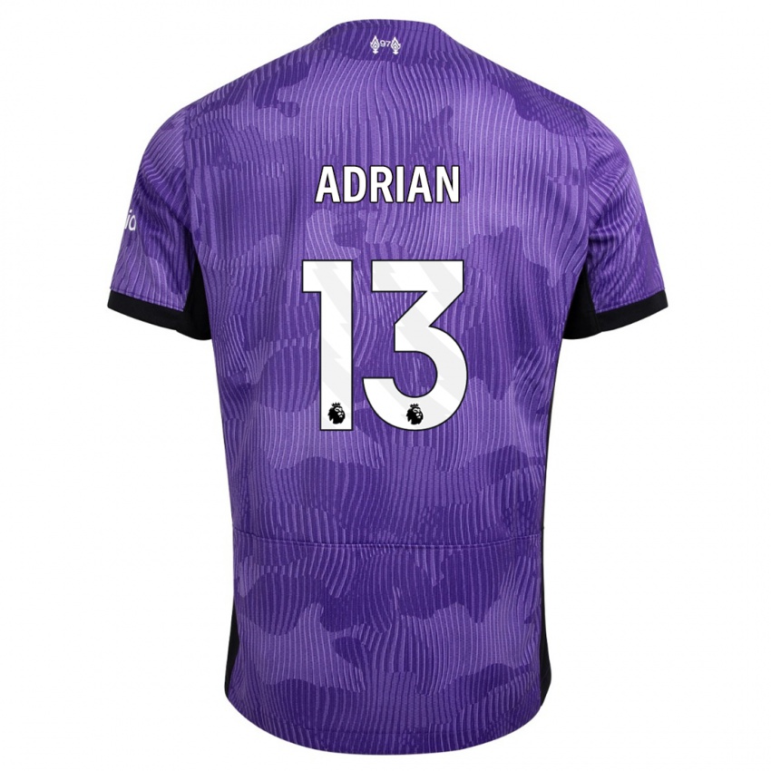 Gyermek Adrian #13 Lila Harmadik Számú Jersey 2023/24 Mez Póló Ing