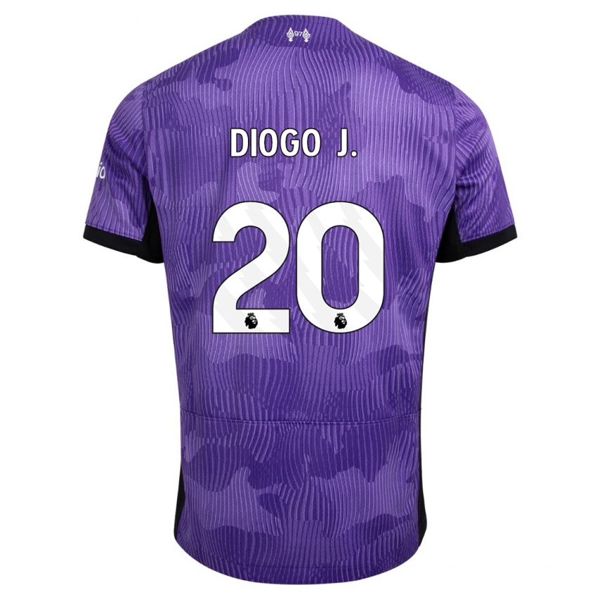 Gyermek Diogo Jota #20 Lila Harmadik Számú Jersey 2023/24 Mez Póló Ing