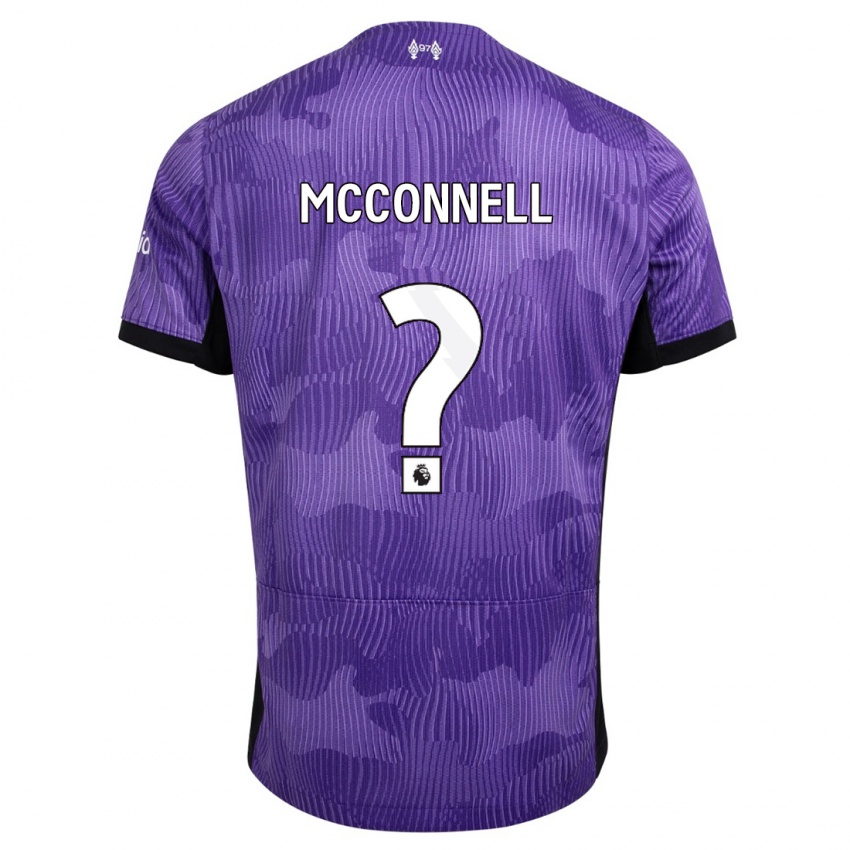 Gyermek James Mcconnell #0 Lila Harmadik Számú Jersey 2023/24 Mez Póló Ing