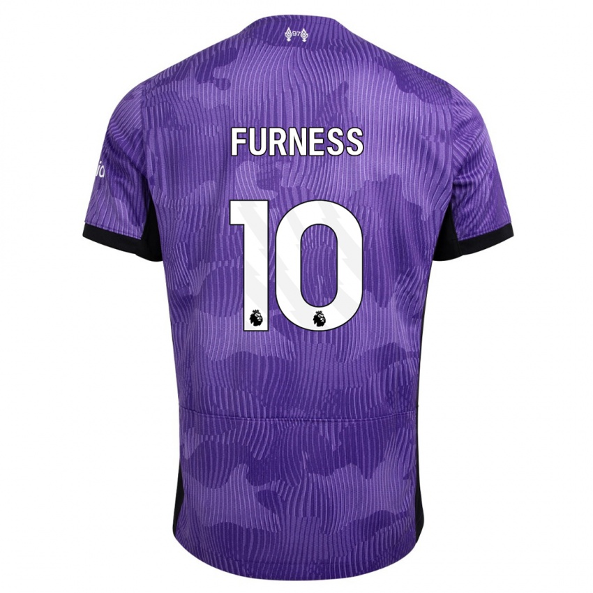 Gyermek Rachel Furness #10 Lila Harmadik Számú Jersey 2023/24 Mez Póló Ing