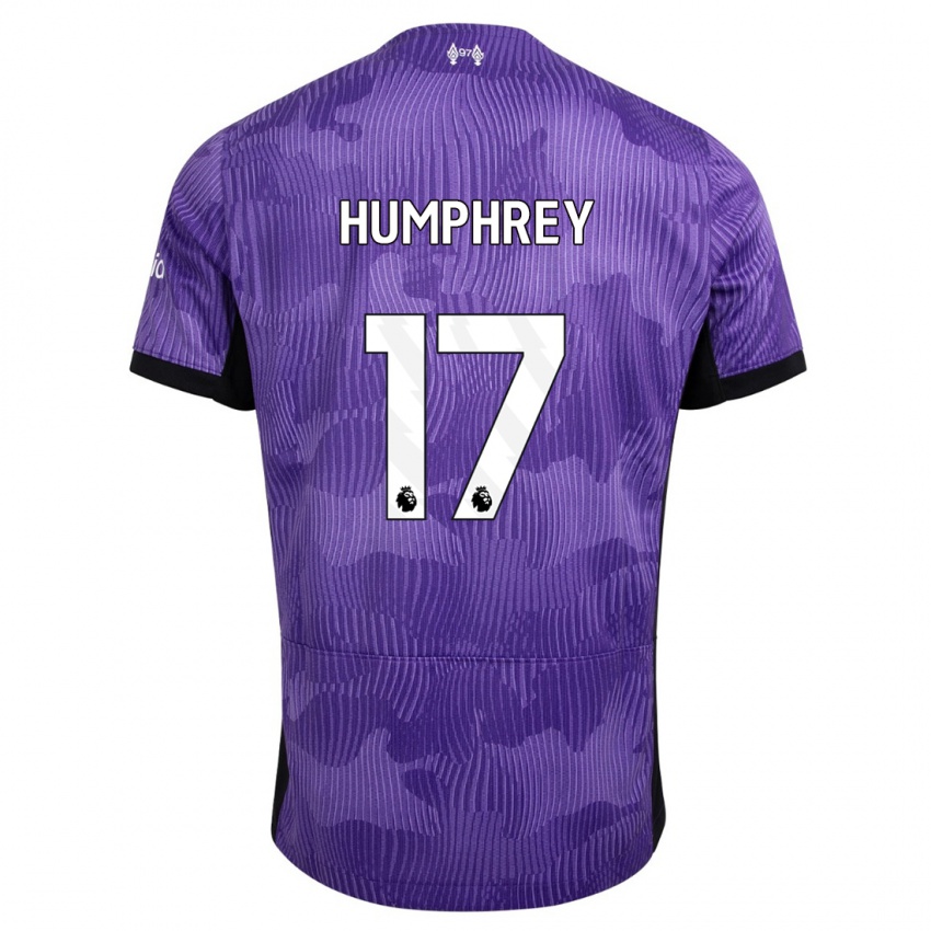 Gyermek Carla Humphrey #17 Lila Harmadik Számú Jersey 2023/24 Mez Póló Ing