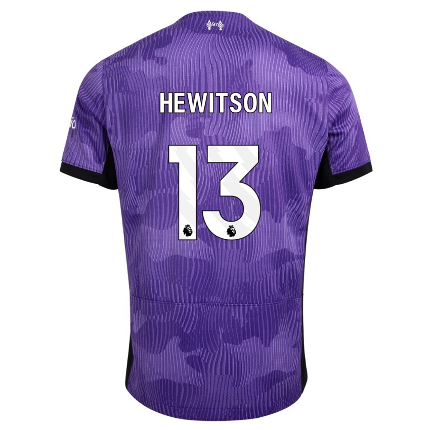 Gyermek Luke Hewitson #13 Lila Harmadik Számú Jersey 2023/24 Mez Póló Ing