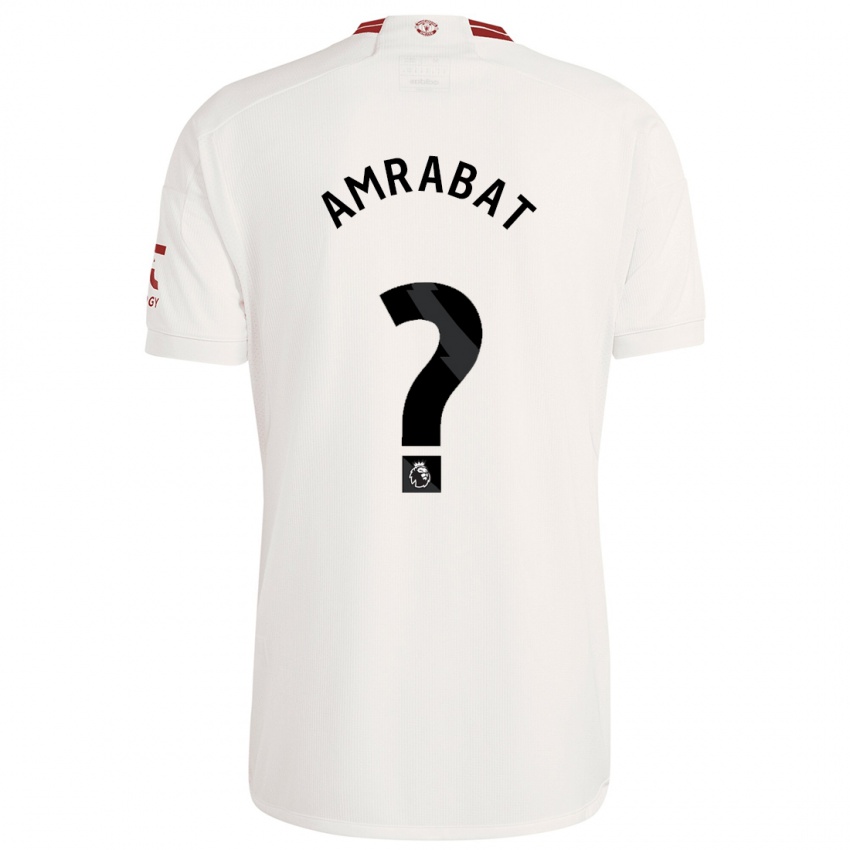 Gyermek Sofyan Amrabat #0 Fehér Harmadik Számú Jersey 2023/24 Mez Póló Ing