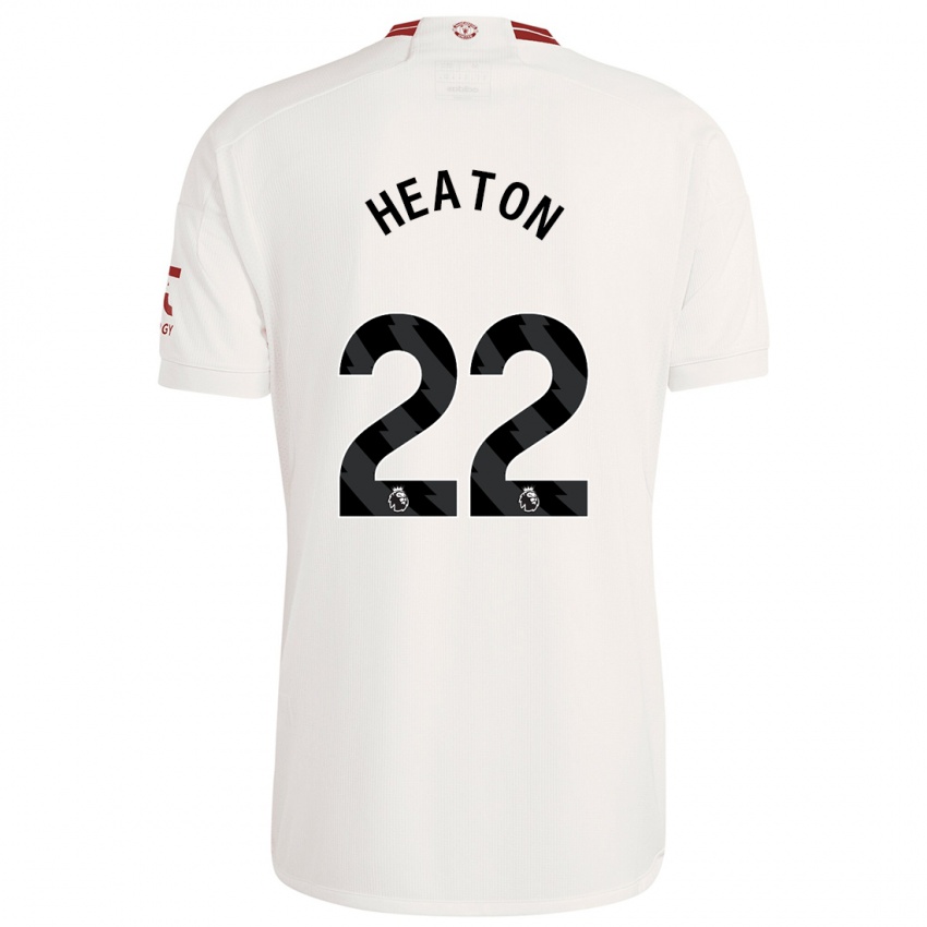 Gyermek Tom Heaton #22 Fehér Harmadik Számú Jersey 2023/24 Mez Póló Ing