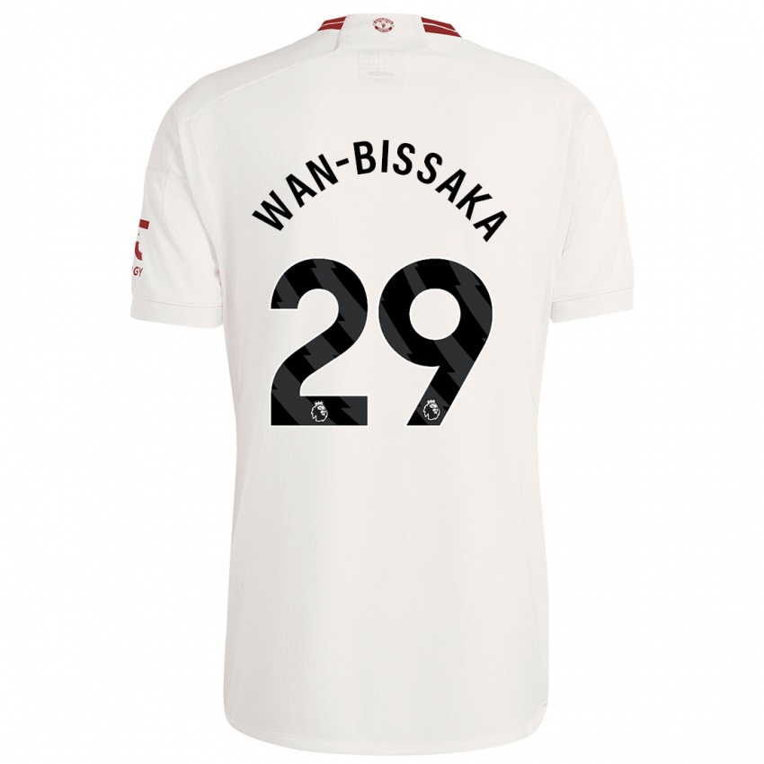 Gyermek Aaron Wan-Bissaka #29 Fehér Harmadik Számú Jersey 2023/24 Mez Póló Ing