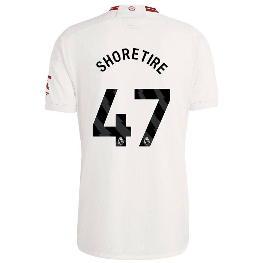 Gyermek Shola Shoretire #47 Fehér Harmadik Számú Jersey 2023/24 Mez Póló Ing