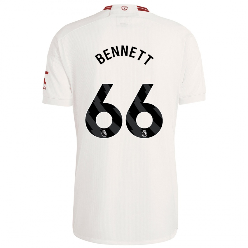 Gyermek Rhys Bennett #66 Fehér Harmadik Számú Jersey 2023/24 Mez Póló Ing