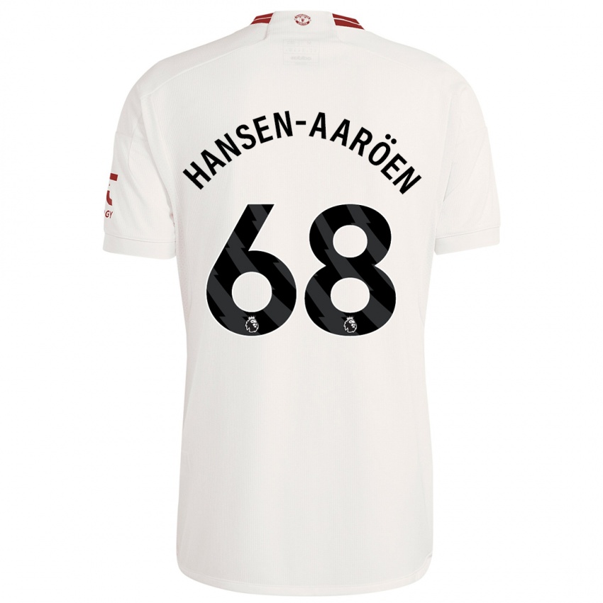 Gyermek Isak Hansen-Aaröen #68 Fehér Harmadik Számú Jersey 2023/24 Mez Póló Ing