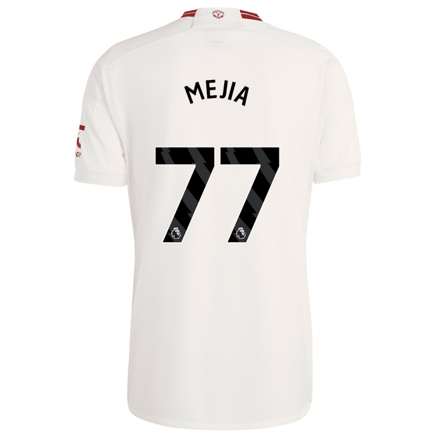 Gyermek Mateo Mejia #77 Fehér Harmadik Számú Jersey 2023/24 Mez Póló Ing