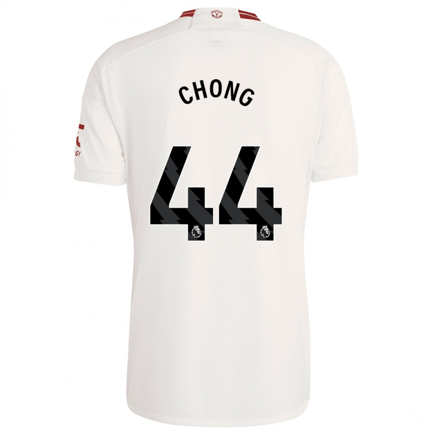 Gyermek Tahith Chong #44 Fehér Harmadik Számú Jersey 2023/24 Mez Póló Ing