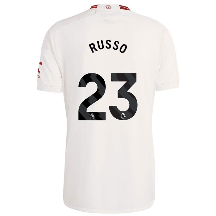 Gyermek Alessia Russo #23 Fehér Harmadik Számú Jersey 2023/24 Mez Póló Ing