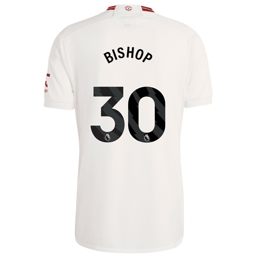 Gyermek Nathan Bishop #30 Fehér Harmadik Számú Jersey 2023/24 Mez Póló Ing