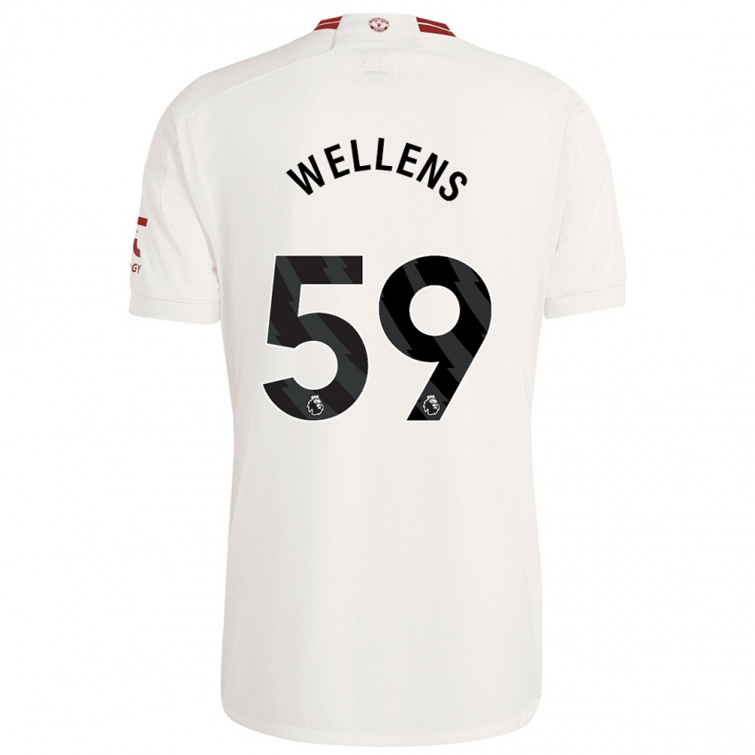 Gyermek Charlie Wellens #59 Fehér Harmadik Számú Jersey 2023/24 Mez Póló Ing