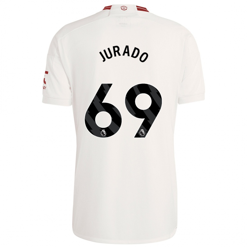 Gyermek Marc Jurado #69 Fehér Harmadik Számú Jersey 2023/24 Mez Póló Ing