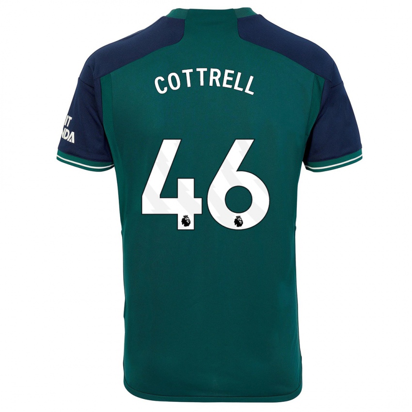 Gyermek Ben Cottrell #46 Zöld Harmadik Számú Jersey 2023/24 Mez Póló Ing