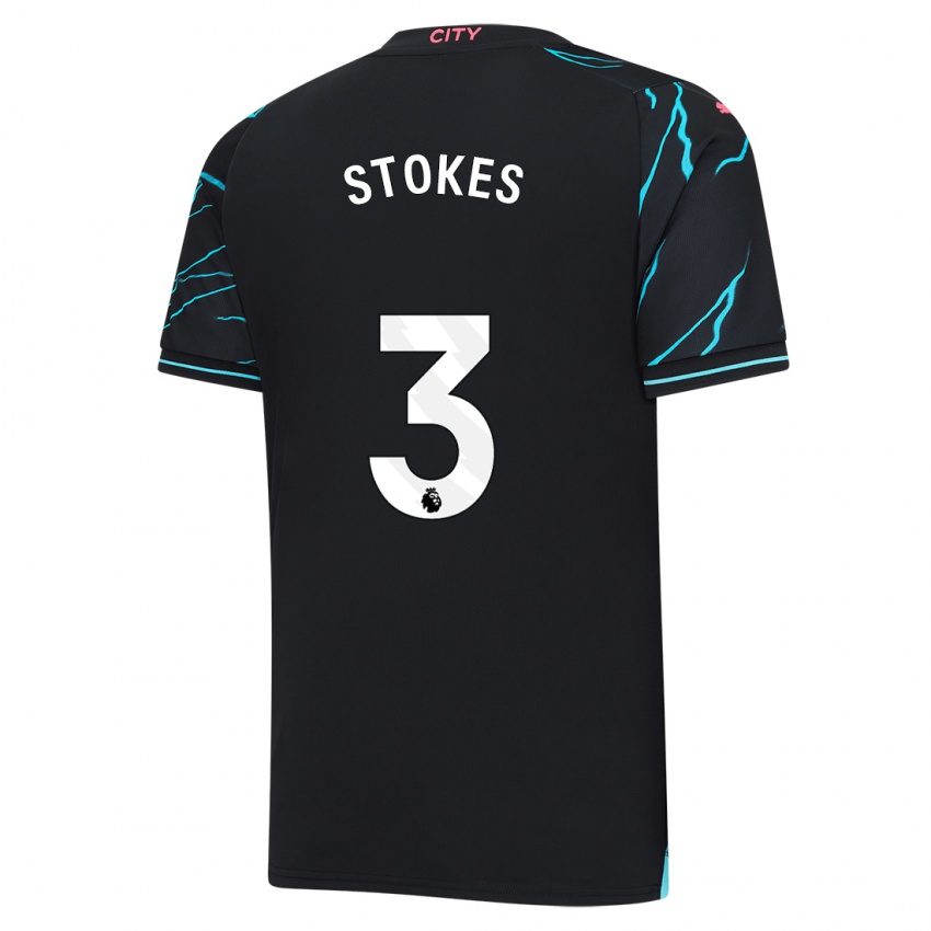 Gyermek Demi Stokes #3 Sötétkék Harmadik Számú Jersey 2023/24 Mez Póló Ing