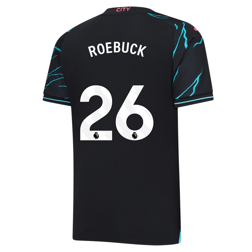 Gyermek Ellie Roebuck #26 Sötétkék Harmadik Számú Jersey 2023/24 Mez Póló Ing