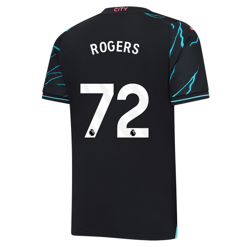 Gyermek Morgan Rogers #72 Sötétkék Harmadik Számú Jersey 2023/24 Mez Póló Ing