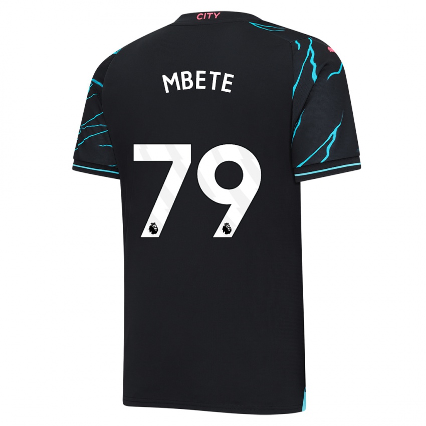 Gyermek Luke Mbete #79 Sötétkék Harmadik Számú Jersey 2023/24 Mez Póló Ing