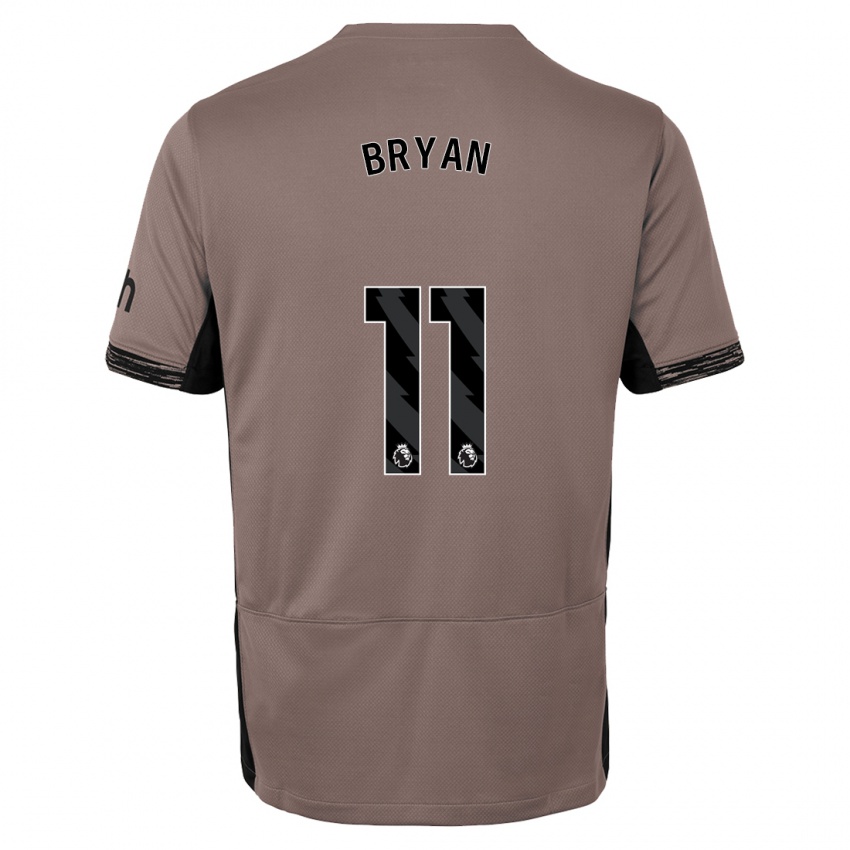 Gyermek Bryan Gil #11 Sötét Bézs Harmadik Számú Jersey 2023/24 Mez Póló Ing